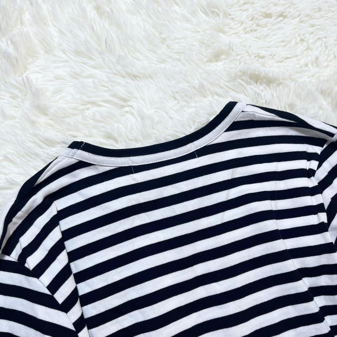 コム デ ギャルソン Tシャツ 綿100％ Lサイズ ボーダー 日本製
