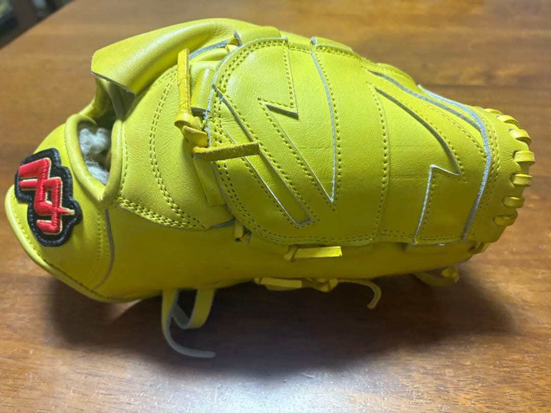 【ガトリン】軟式野球グローブ　イエロー　投手/ピッチャー用