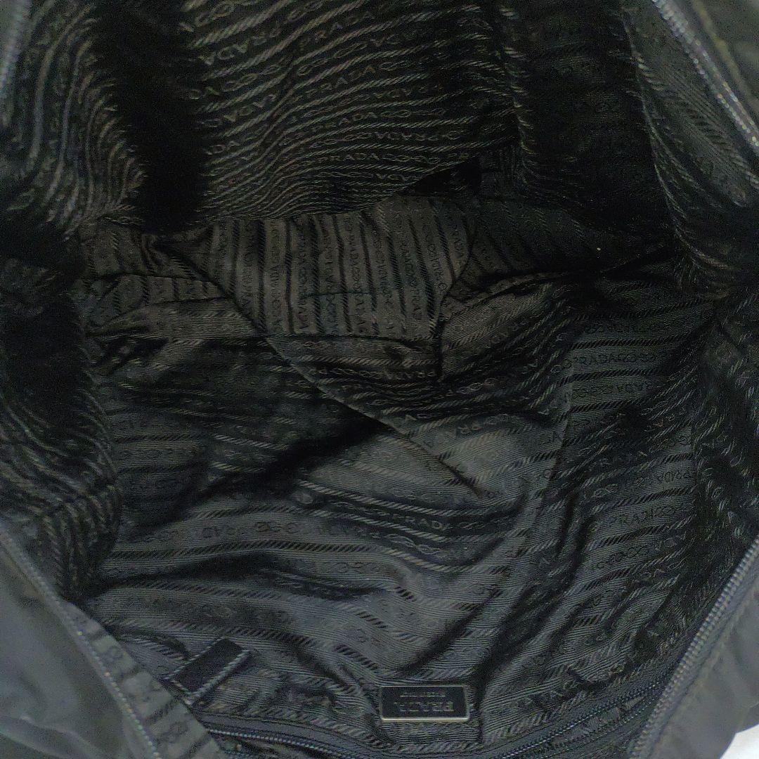 プラダ メッセンジャーバッグ レザー×ナイロン 大容量 黒 ギャラ付