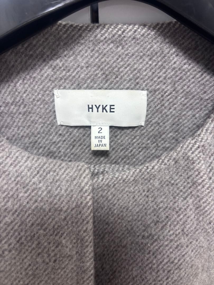 HYKE グレー コートサイズ2