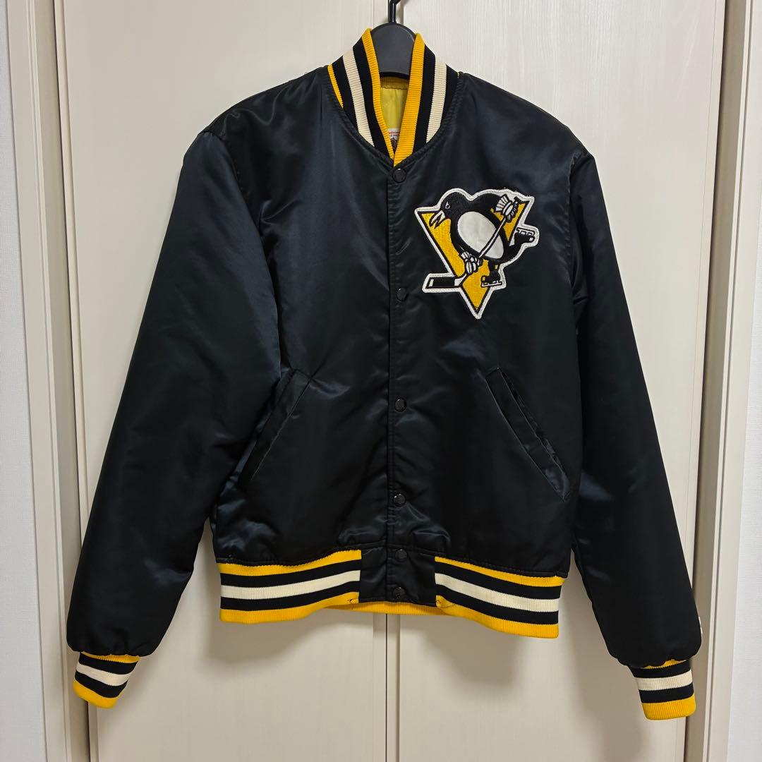STARTER NHL ナイロンサテンスタジャン USA製 ペンギンズ