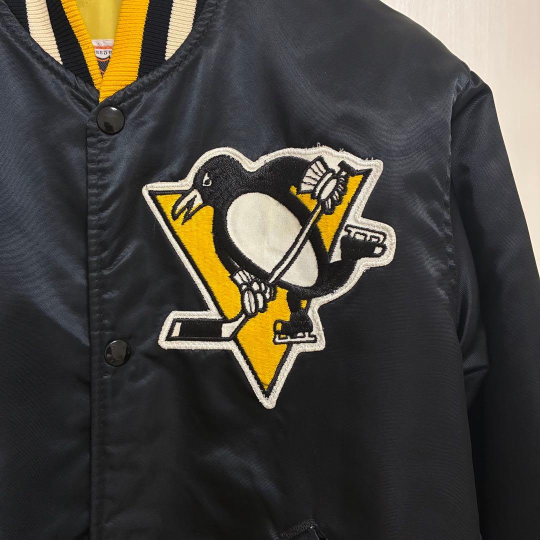 STARTER NHL ナイロンサテンスタジャン USA製 ペンギンズ