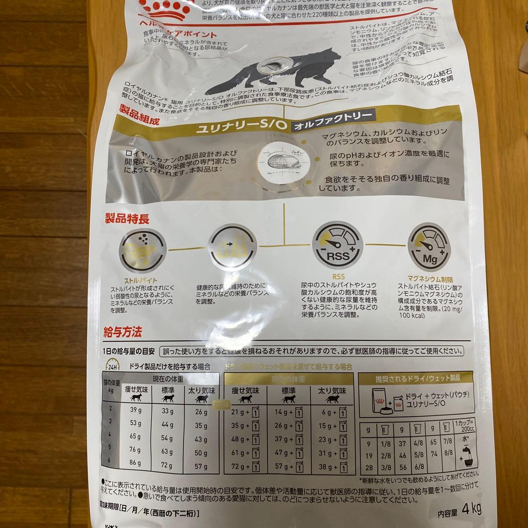  CANIN ユリナリー-S/O オルファクトリー 4kg