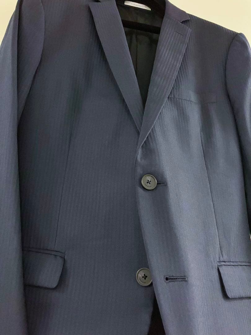 〓 〓 NAVY SILK×WOOL バーズアイ スーツ