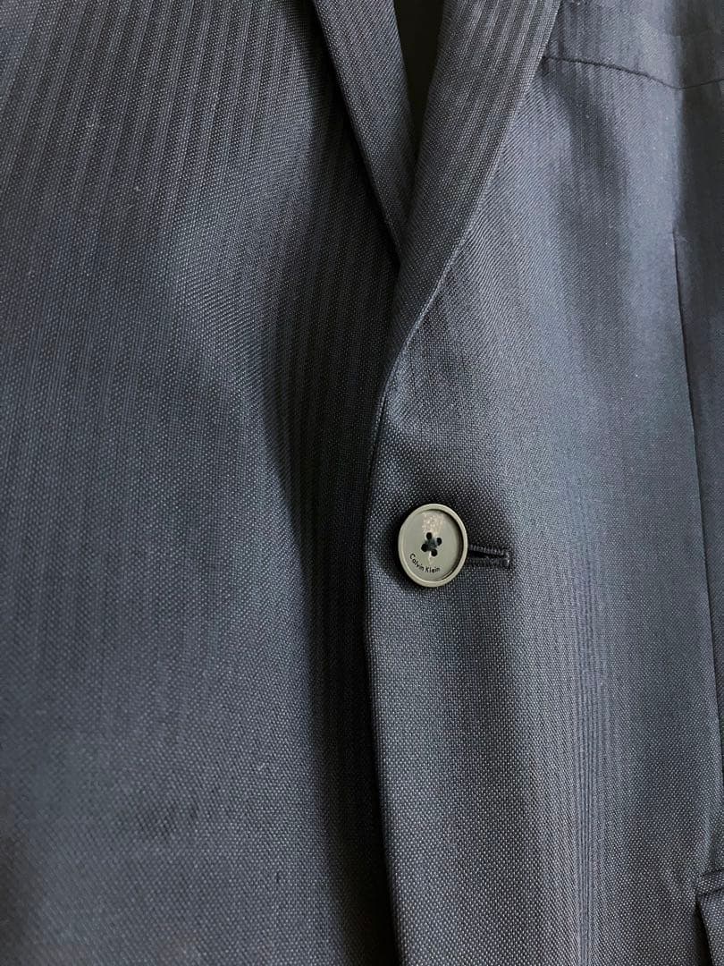 〓 〓 NAVY SILK×WOOL バーズアイ スーツ