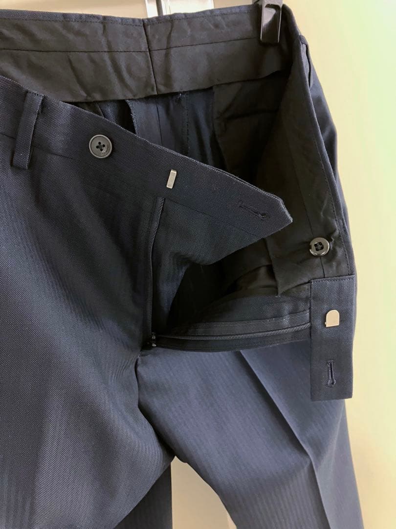 〓 〓 NAVY SILK×WOOL バーズアイ スーツ