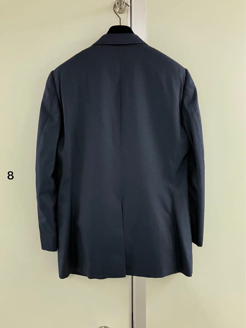 〓 〓 NAVY SILK×WOOL バーズアイ スーツ