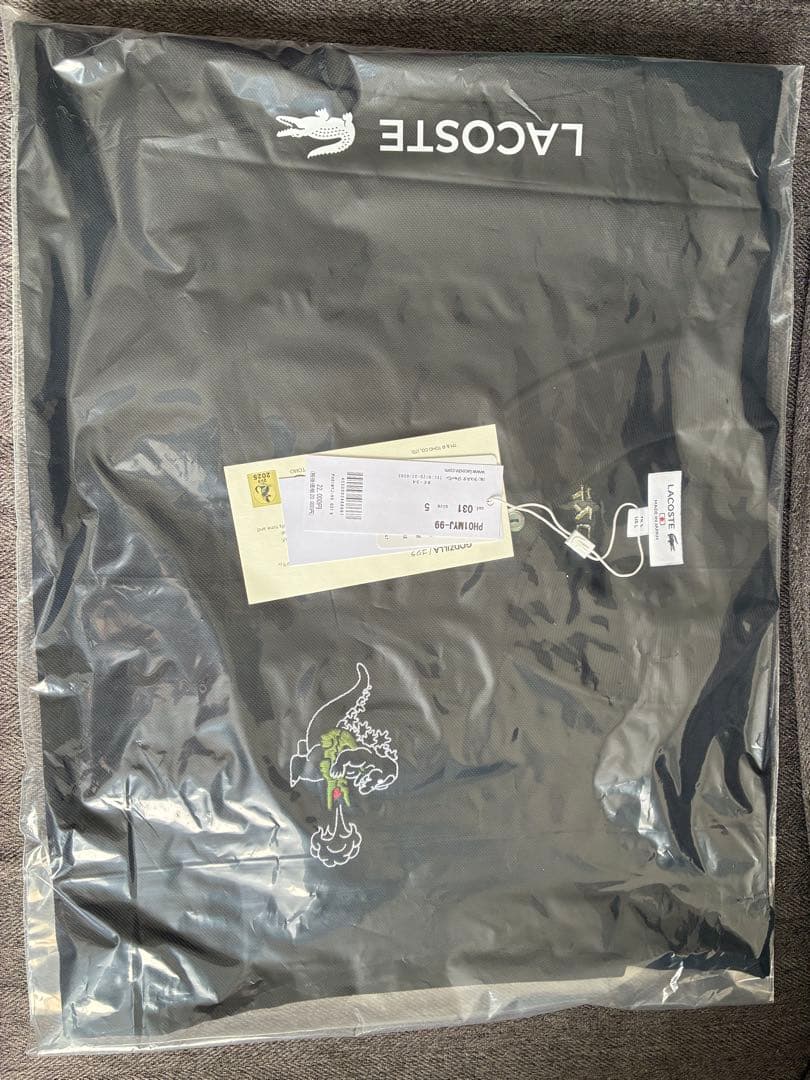 ラコステ ゴジラ ポロシャツ ブラック 新品未開封