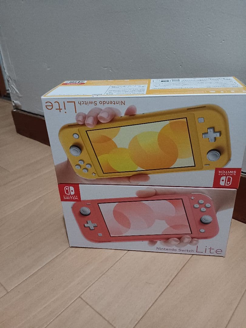 (新品未使用) Switch Lite イエロー・コ一ラル2台セット