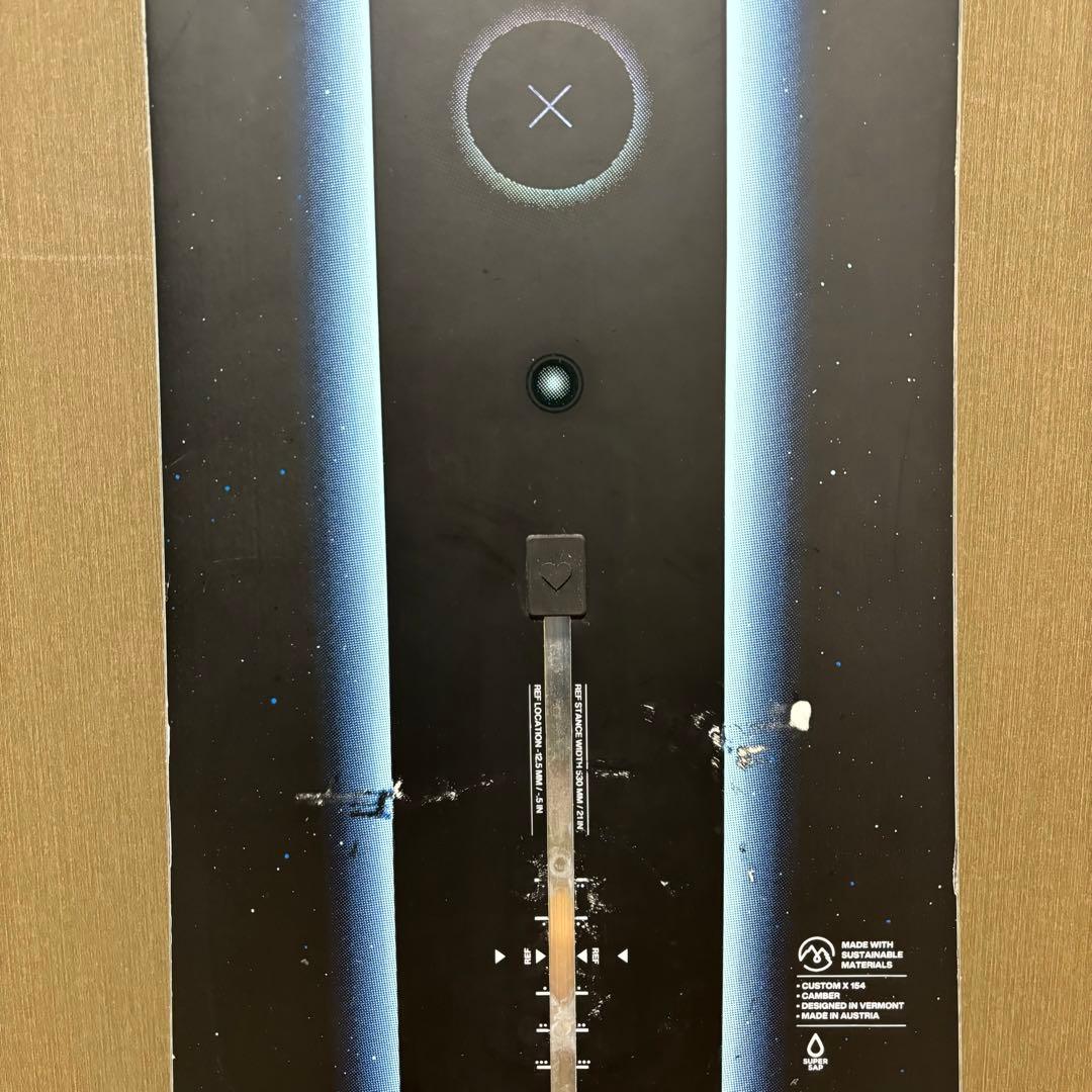 【訳あり】BURTON CUSTOM X スノーボード　23-24 154