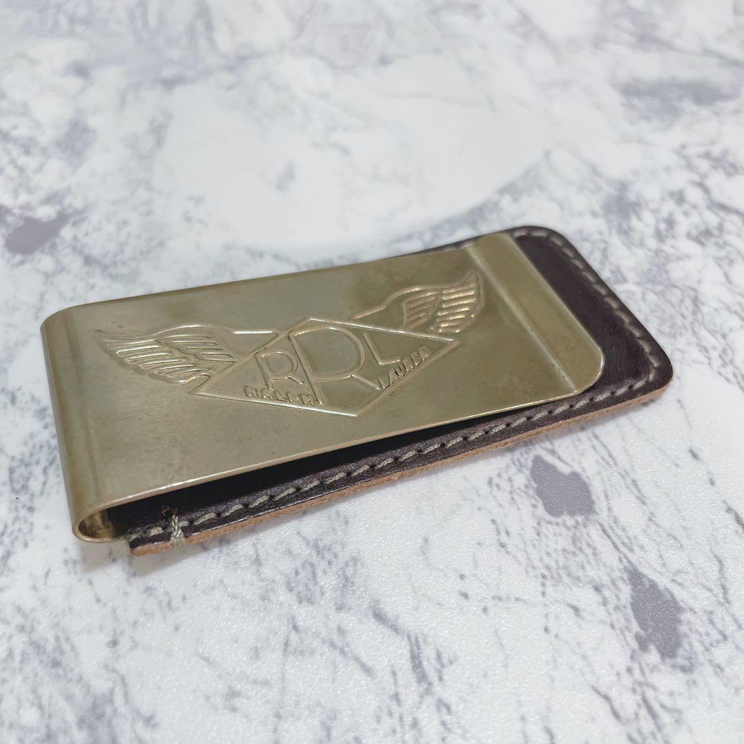DOUBLE RL RRL ブラス マネークリップ ウイングロゴ