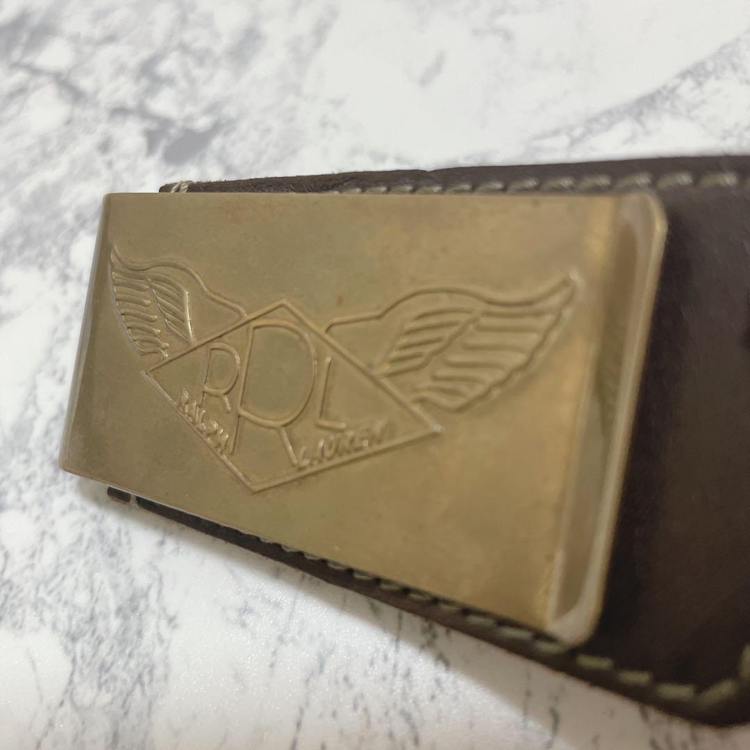 DOUBLE RL RRL ブラス マネークリップ ウイングロゴ