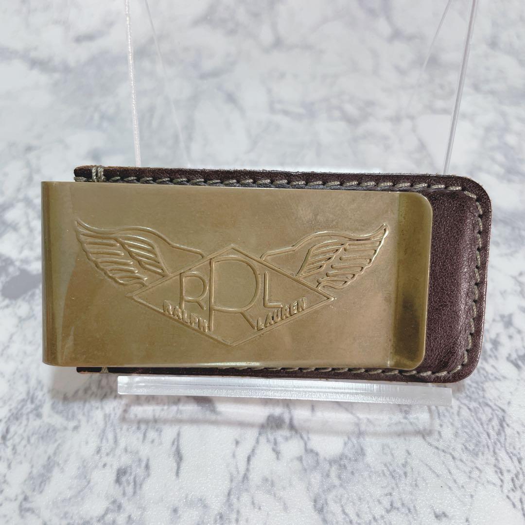 DOUBLE RL RRL ブラス マネークリップ ウイングロゴ