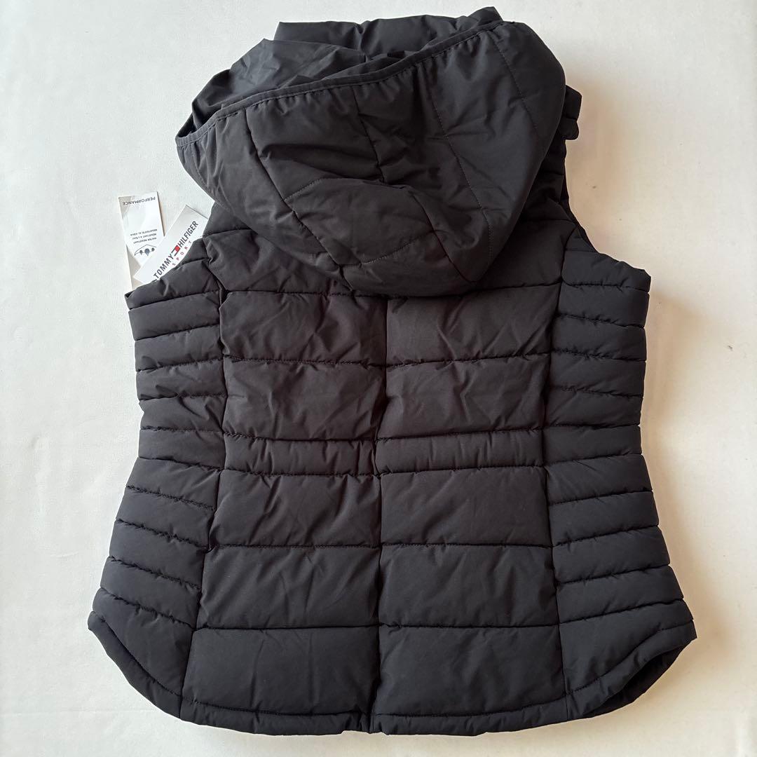 A285新品  ト中綿ベストフード付(M)レディース