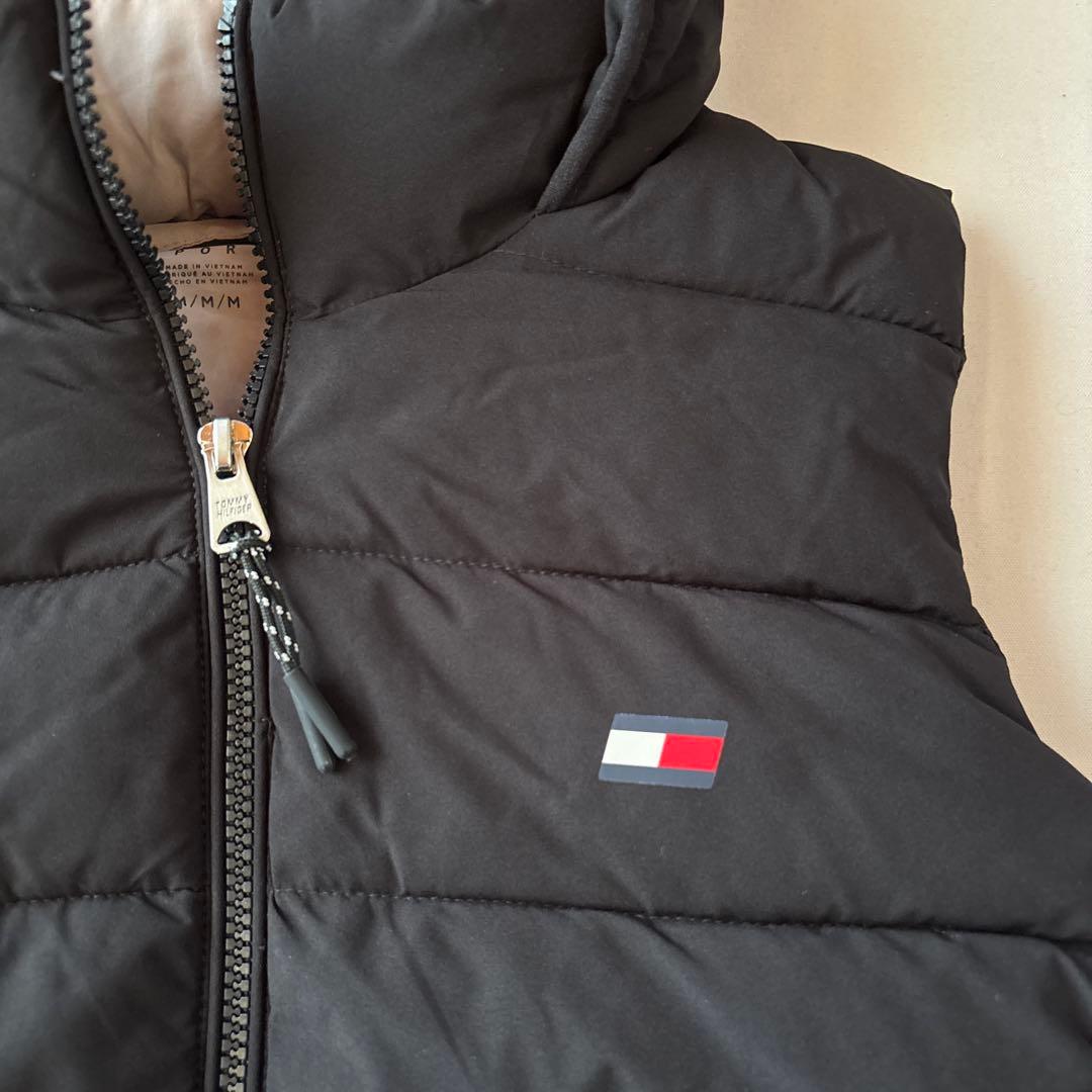 A285新品  ト中綿ベストフード付(M)レディース