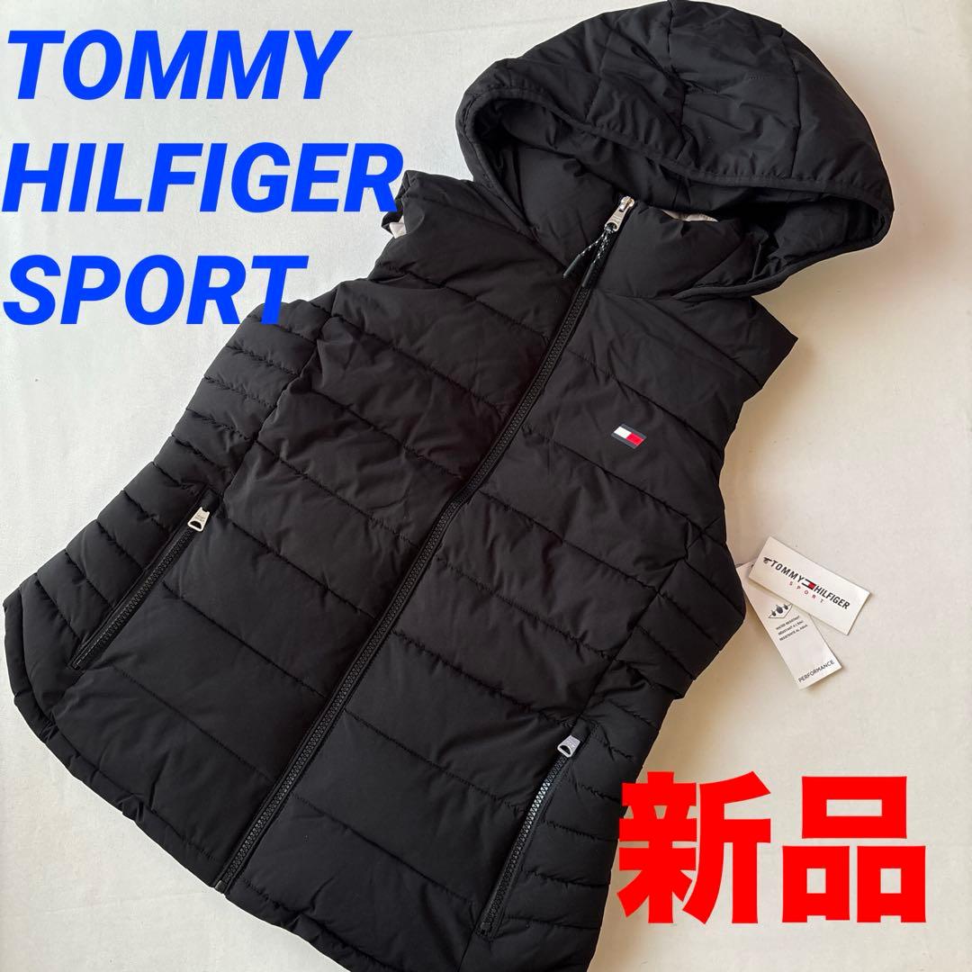 A285新品  ト中綿ベストフード付(M)レディース