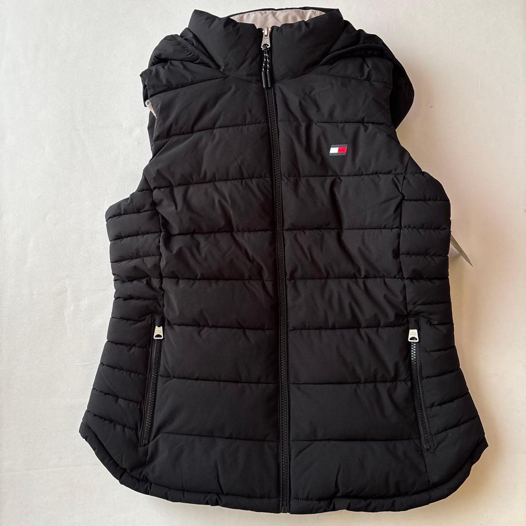 A285新品  ト中綿ベストフード付(M)レディース
