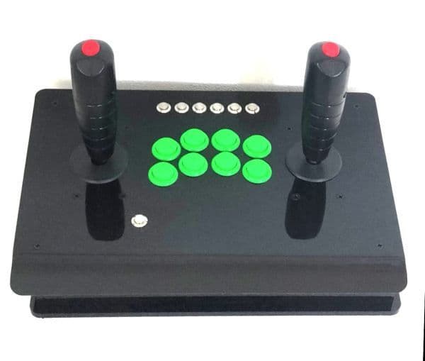 メタルホーク マルチアケコン黒 ツインレバー ジョイスティック アケアカ対応