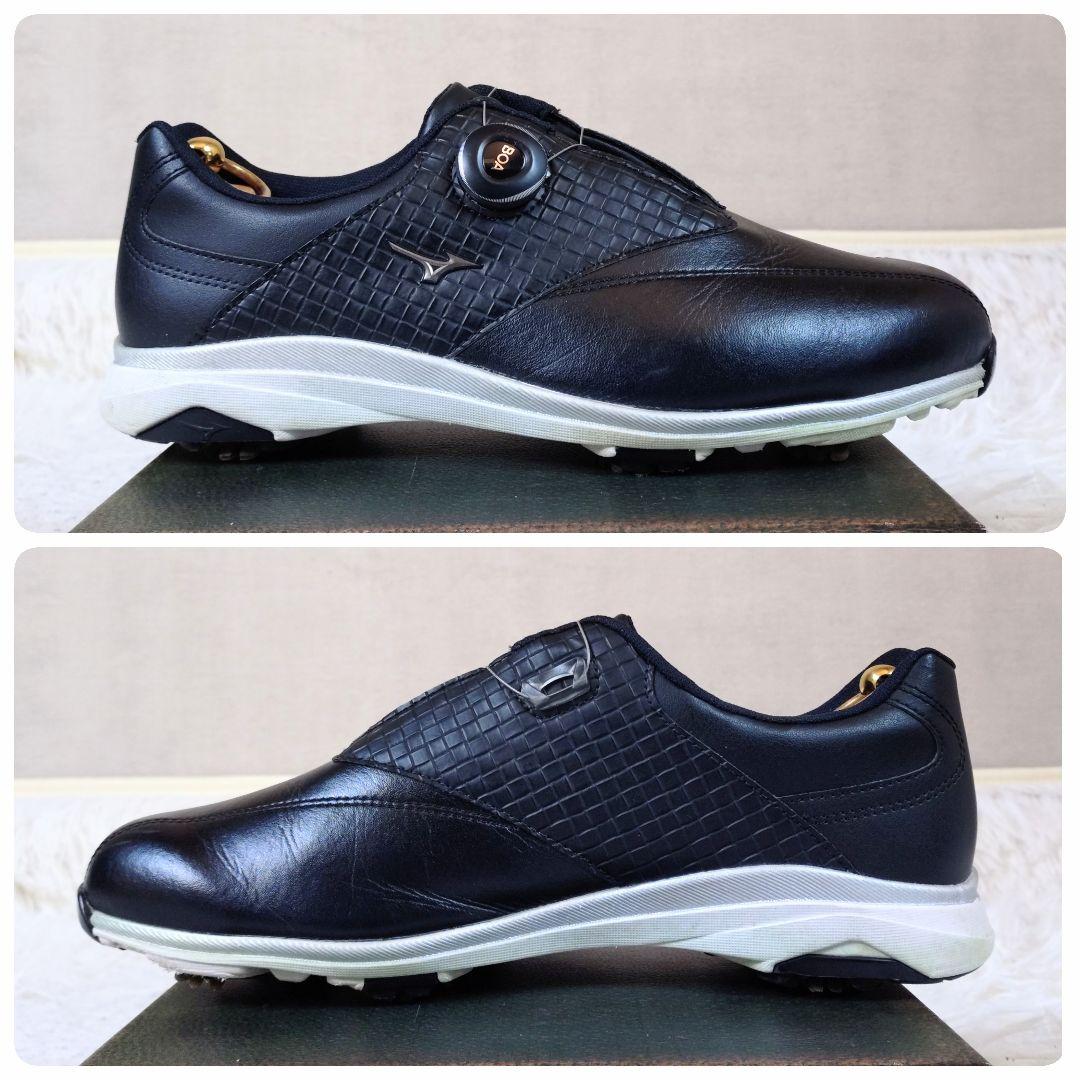 MIZUNO GOLF　ワイドスタイル003 ボア　ゴルフシューズ　黒