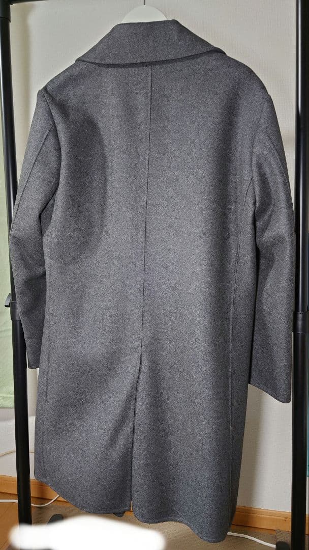 試着のみ トゥモローランド コート Ｌサイズ ウールメルトン ダブルブレステッド