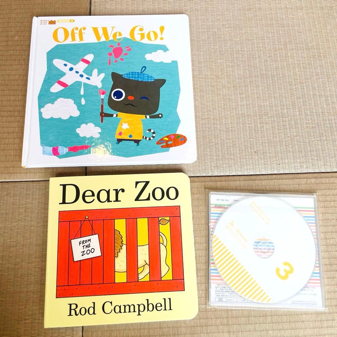 ほぼ未使用★ワールドワイドキッズ 英語絵本 CD+musicCD WWK