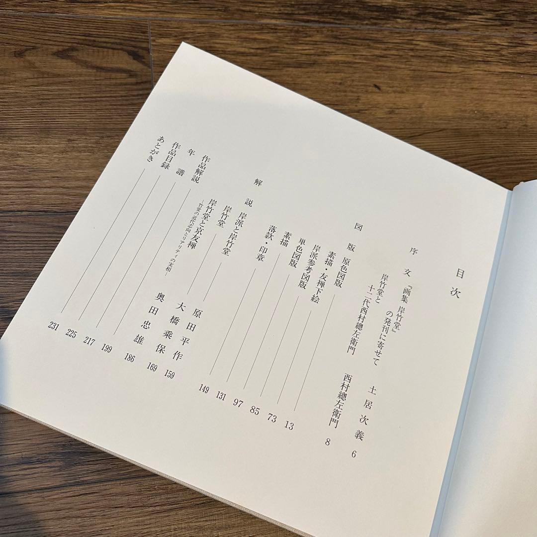 画集　岸竹堂　限定500部　アート　昭和　古書　美術品解説　カラー