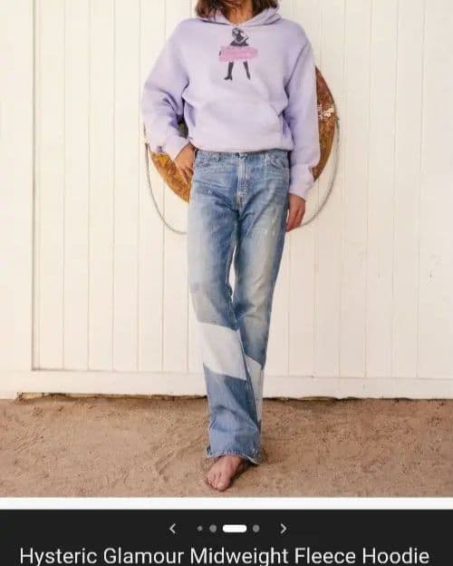HYSTERIC GLAMOUR グラフィックパーカー ラベンダー