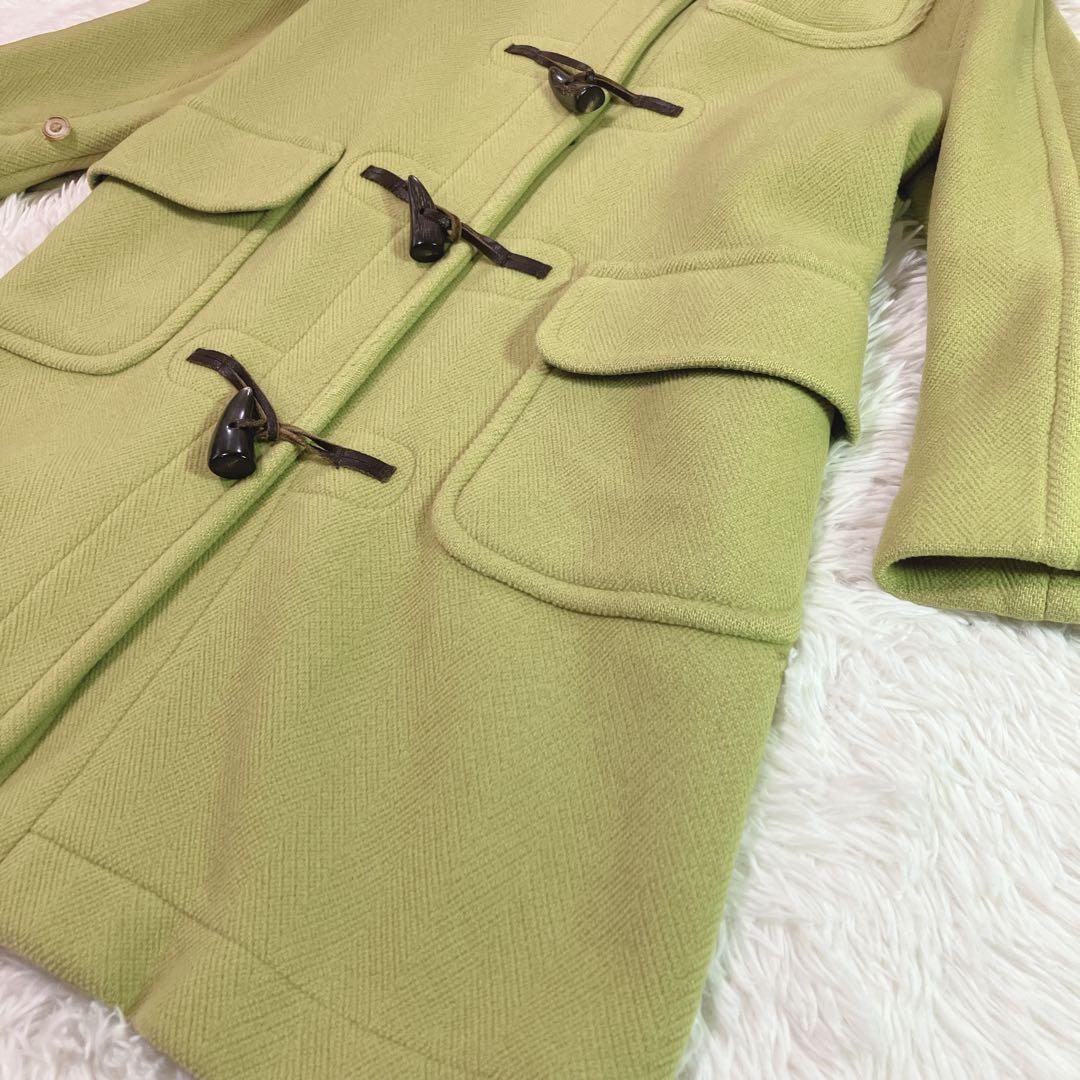 【希少色】OLD　ENGLAND ダッフルコート　ライム色　ヘリンボーン