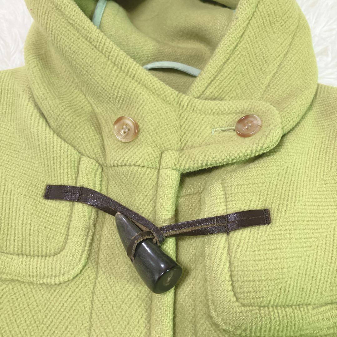 【希少色】OLD　ENGLAND ダッフルコート　ライム色　ヘリンボーン