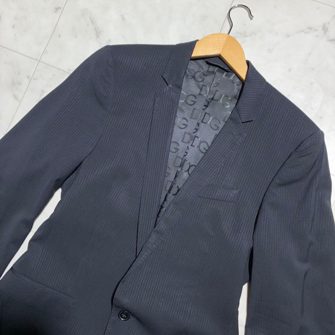 ドルチェ&ガッバーナ 最高峰GOLDライン!! 裏地総柄 ストライプ スーツ
