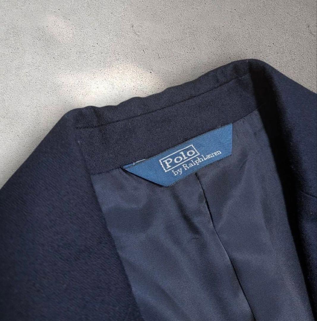 【日本製】ポロラルフローレン 金ボタン テーラードジャケット 紺ブレ 160