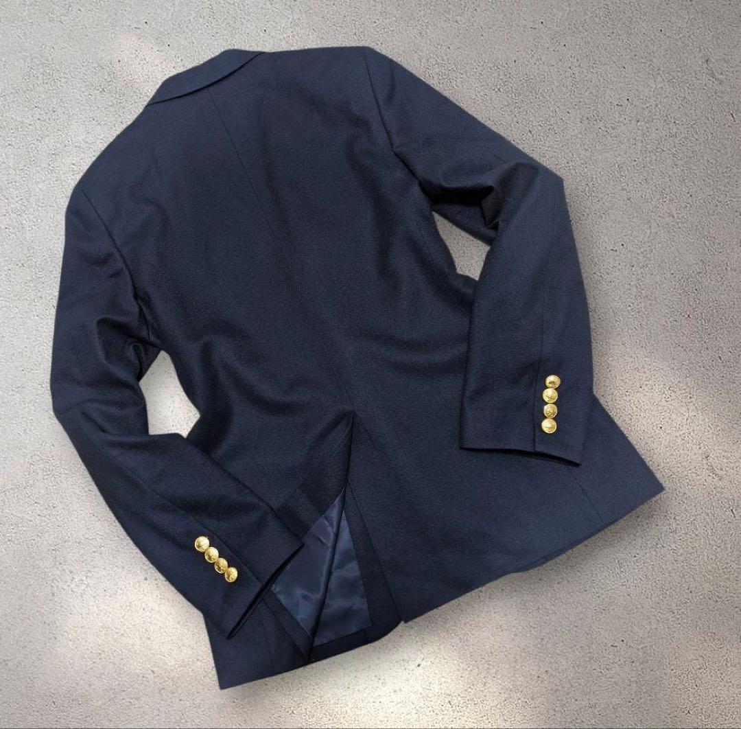 【日本製】ポロラルフローレン 金ボタン テーラードジャケット 紺ブレ 160