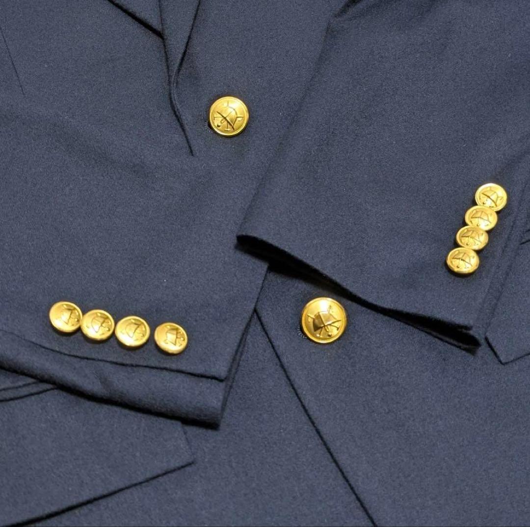 【日本製】ポロラルフローレン 金ボタン テーラードジャケット 紺ブレ 160