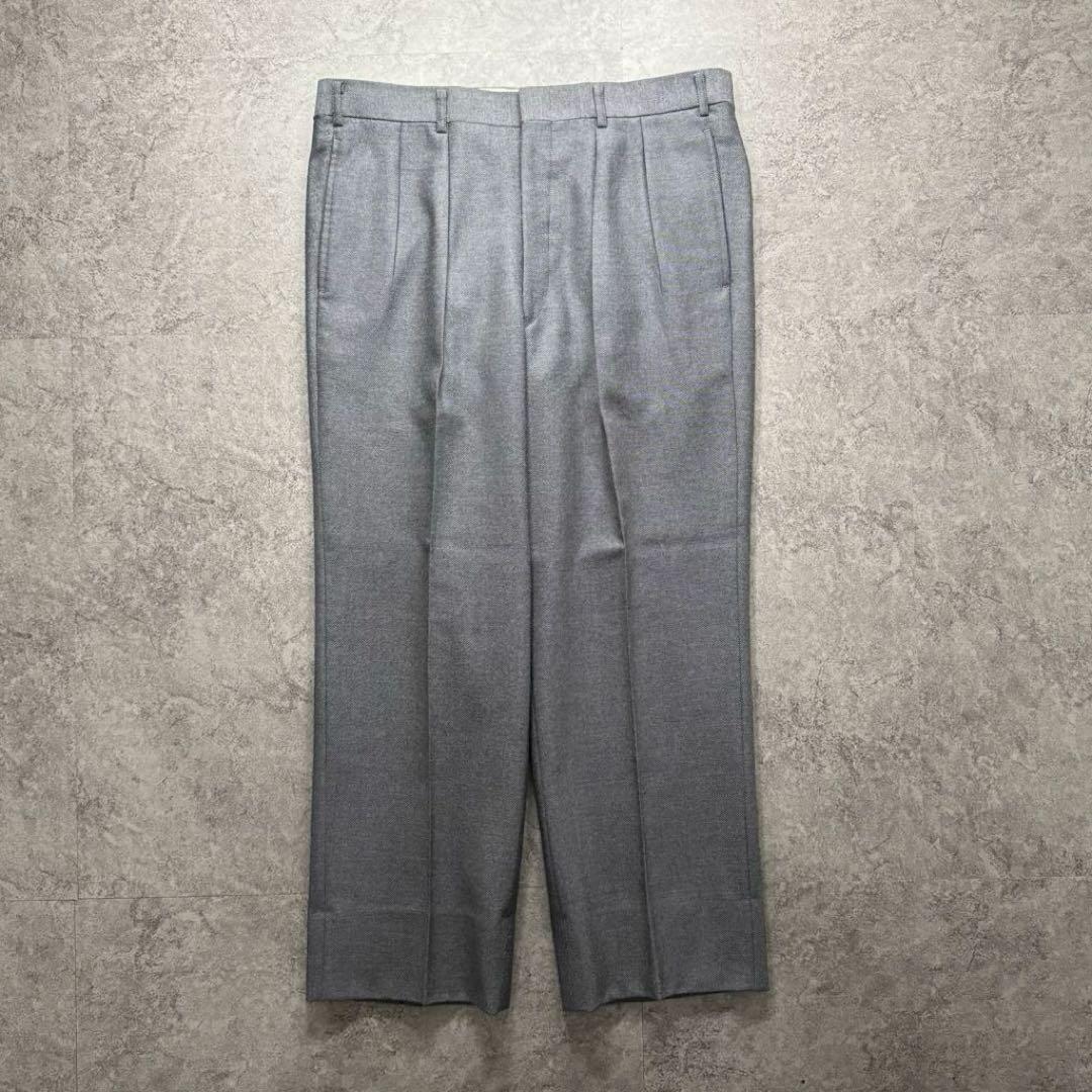 Burberrys セットアップ ダブルスーツ グレー　極上ウール　銀ボタン