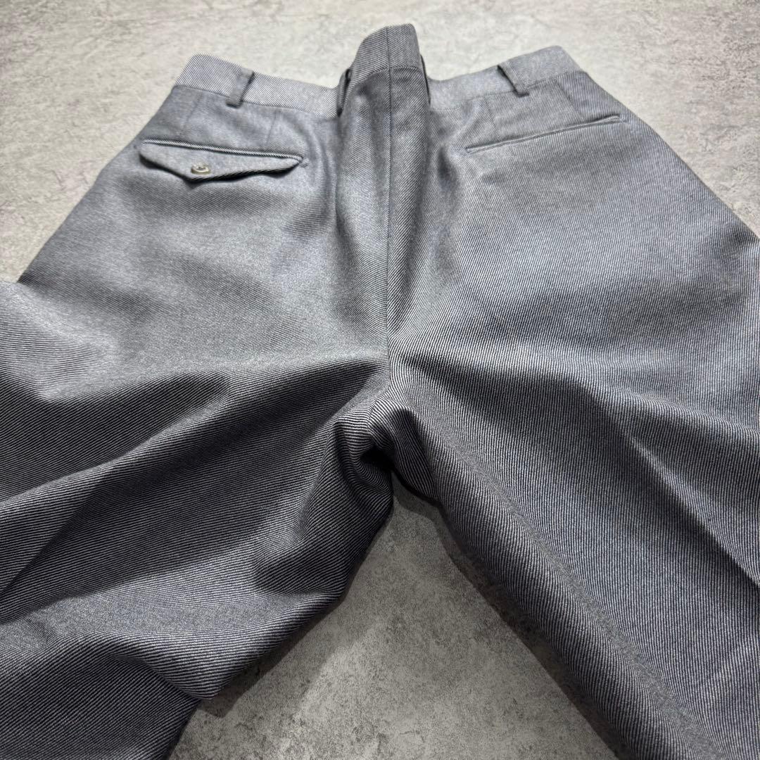 Burberrys セットアップ ダブルスーツ グレー　極上ウール　銀ボタン