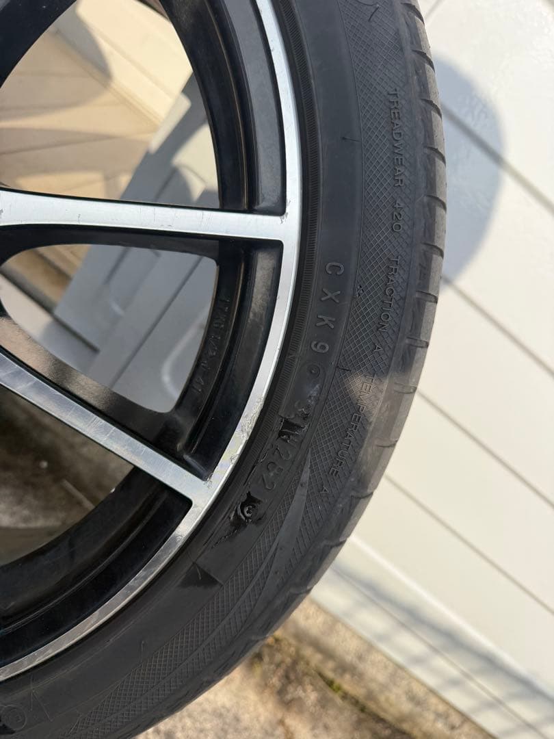 [1/4] アクアGS ジーズホイール + 195/45R17/81w