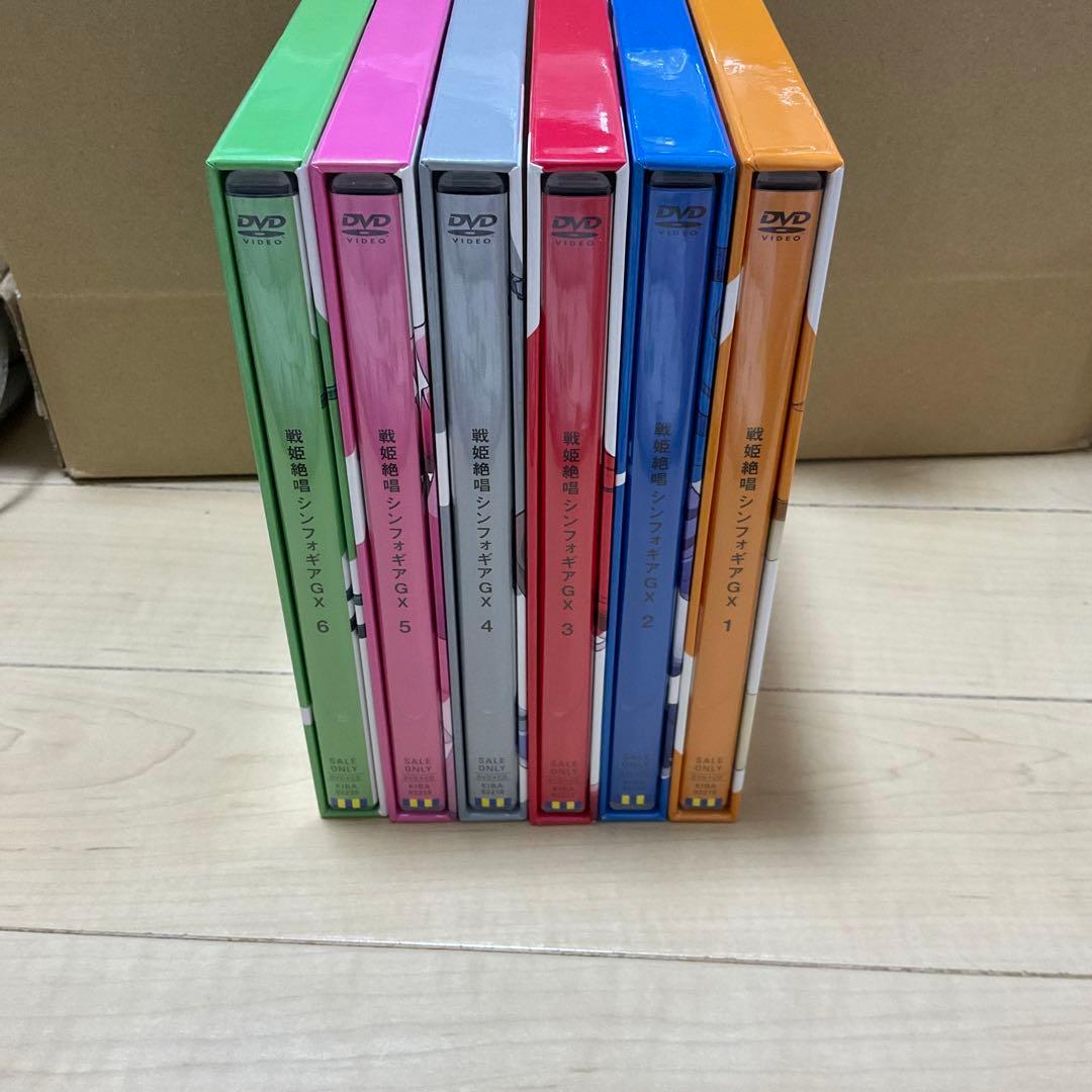 戦姫絶唱シンフォギアGX DVD 6本アンドCD3枚セット　カード2枚