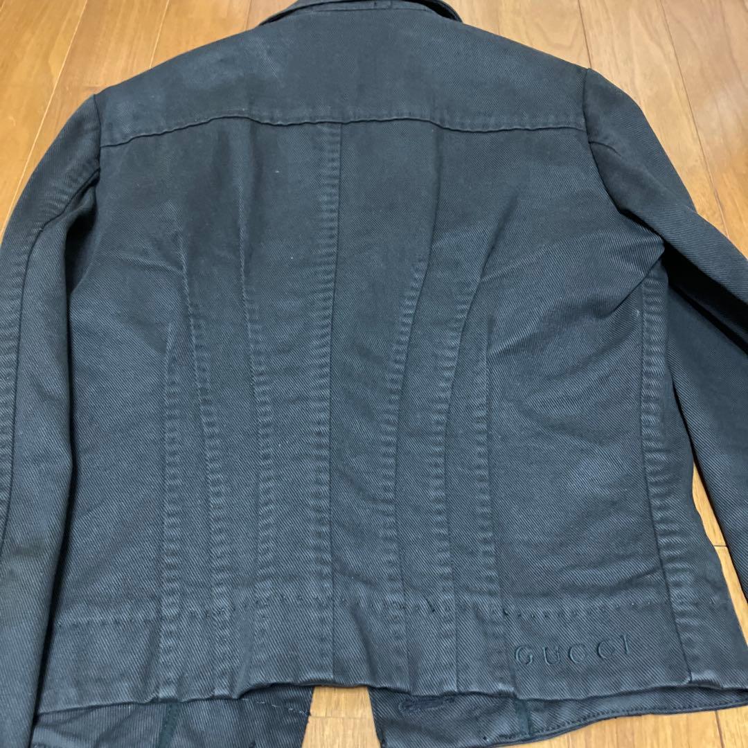 GUCCI ブラックデニムジャケット 40