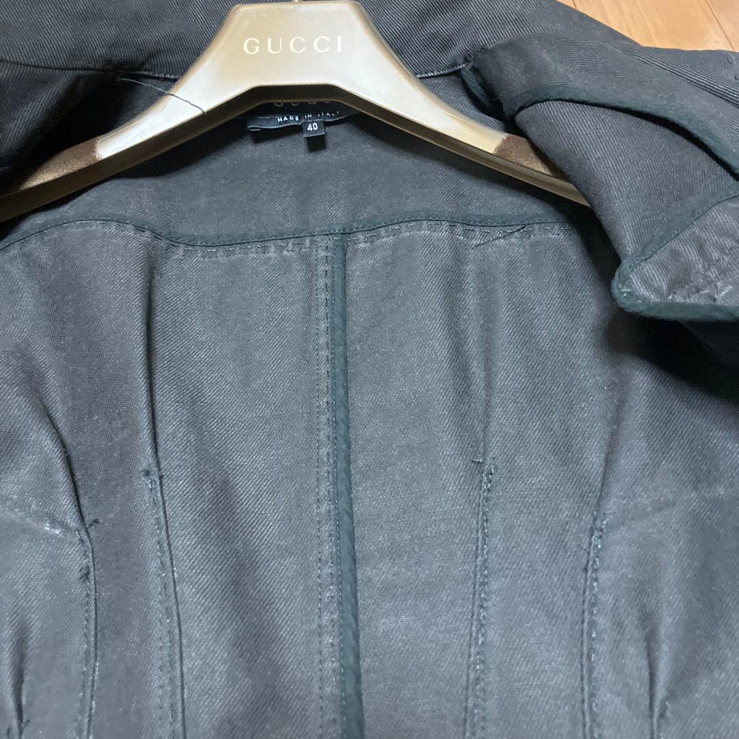 GUCCI ブラックデニムジャケット 40