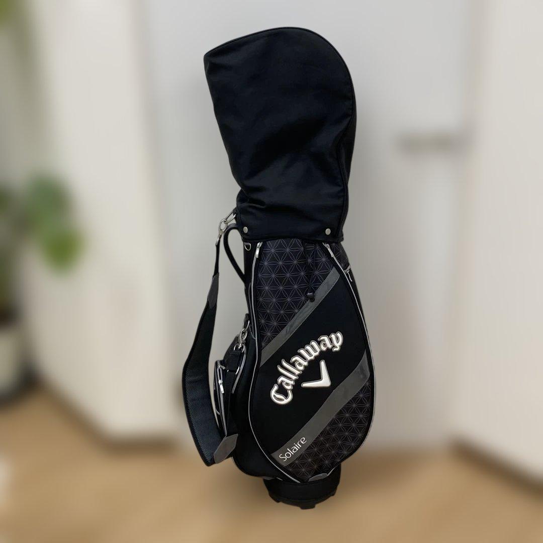 【美品】Callaway Solaire キャディバッグ 黒/グレー