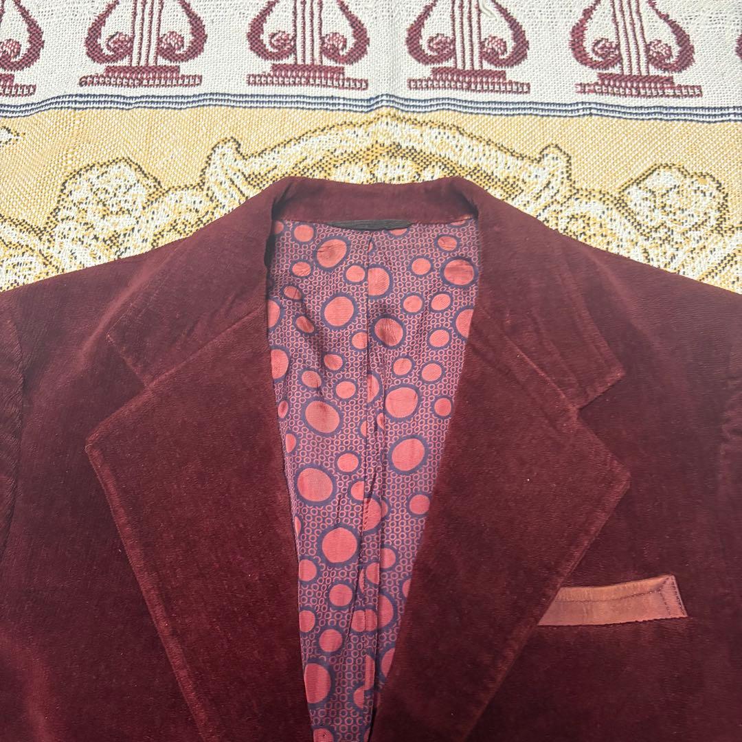 70s USA製 ベロア レザー テーラードジャケット60s 50s