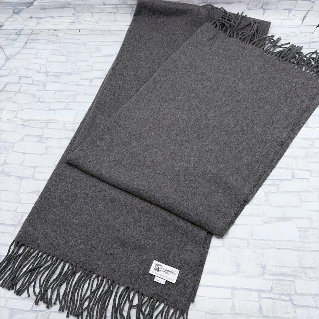 Johnstons of Elgin 大判 カシミヤ100% スカーフ マフラー