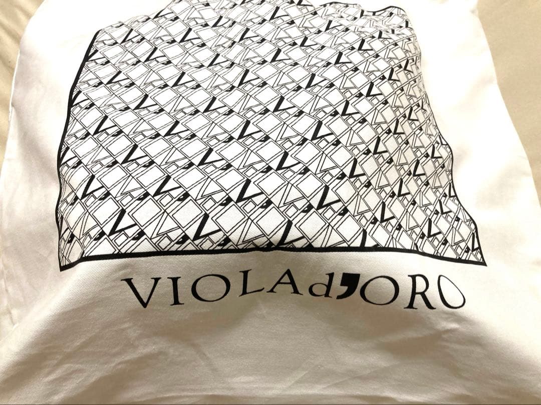 【新品未使用】VIOLAD'OROアバカ レザーポケット付き 2wayかごバッグ