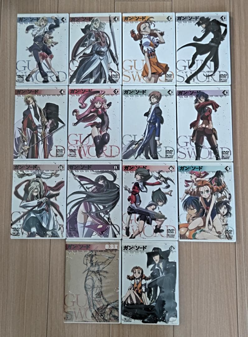 GUN×SWORD DVD全13巻セット＋フィギュア付き 中古
