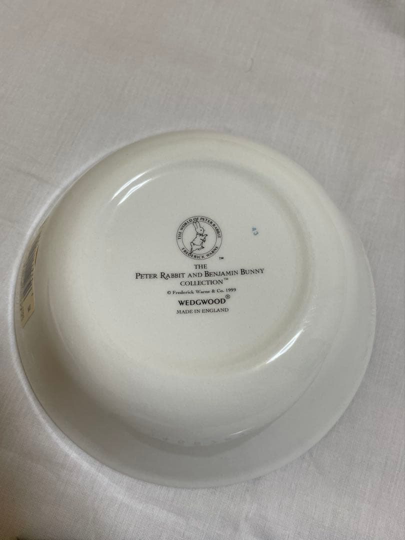 【訳あり未使用品】ウェッジウッド　ベンジャミンバーニー　ピーターラビット　4点