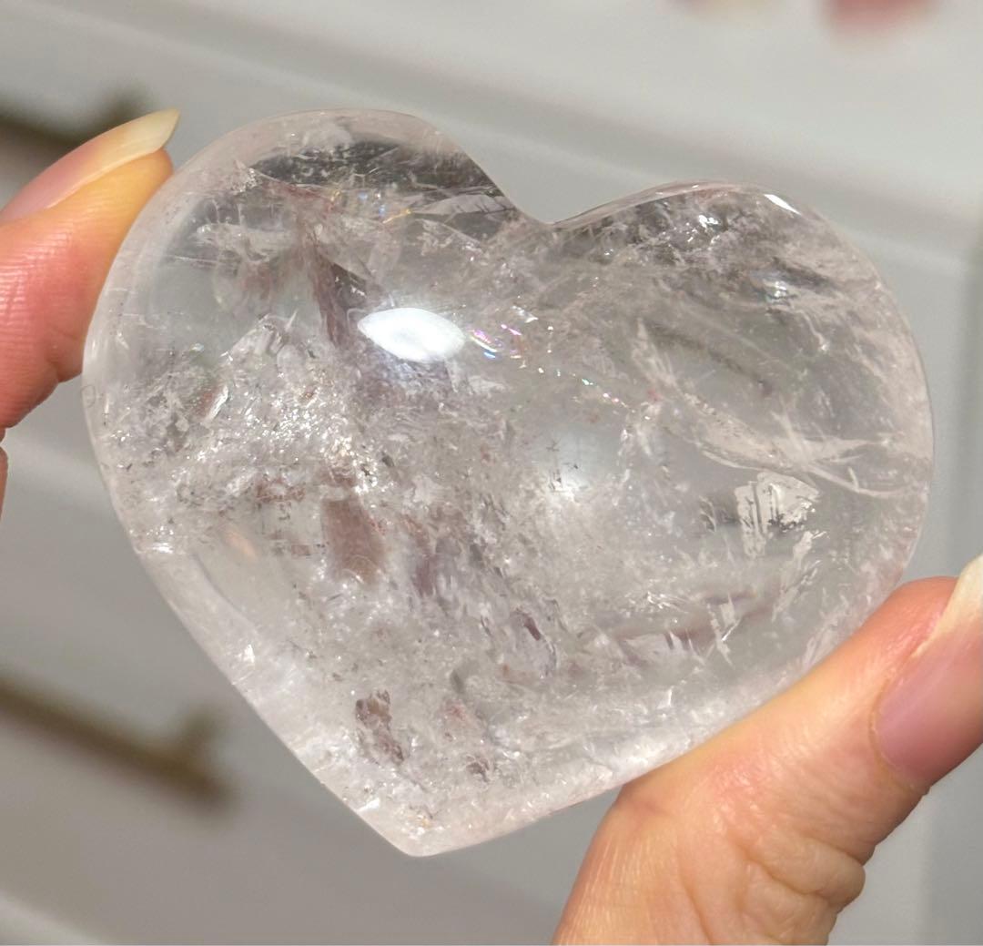 KAORI様　レア　高品質　ピンククォーツ　ピンクアゼツライト　ぷっくりハート
