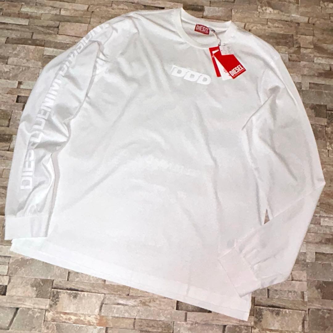 【新品】DIESEL ディーゼル／グラフィックロゴ ロングスリーブTシャツ L