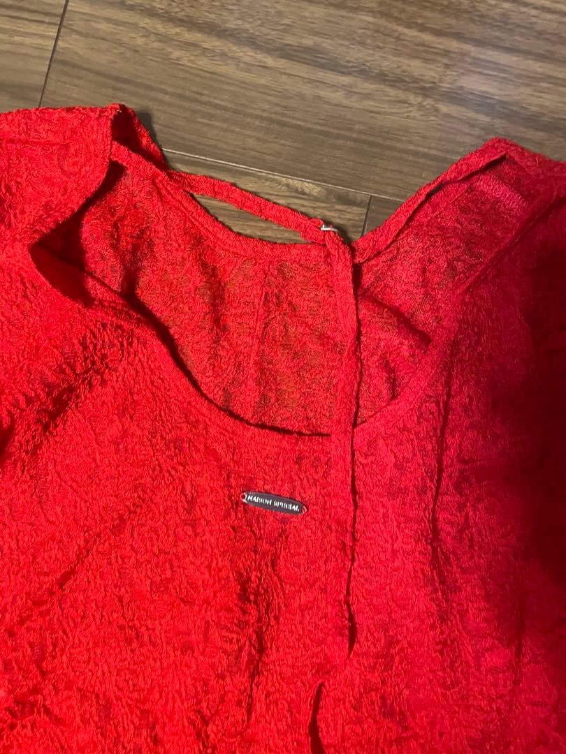 MAISON SPECIAL マキシ丈レースワンピース レッド