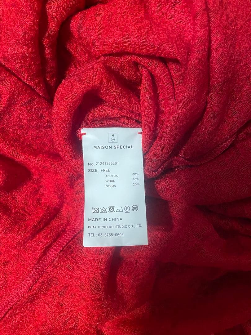 MAISON SPECIAL マキシ丈レースワンピース レッド