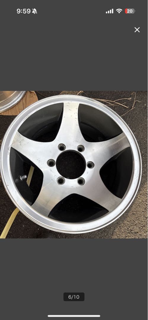 15インチ　6穴　7J -13 　深リム　ハイエース、d21 bots様用